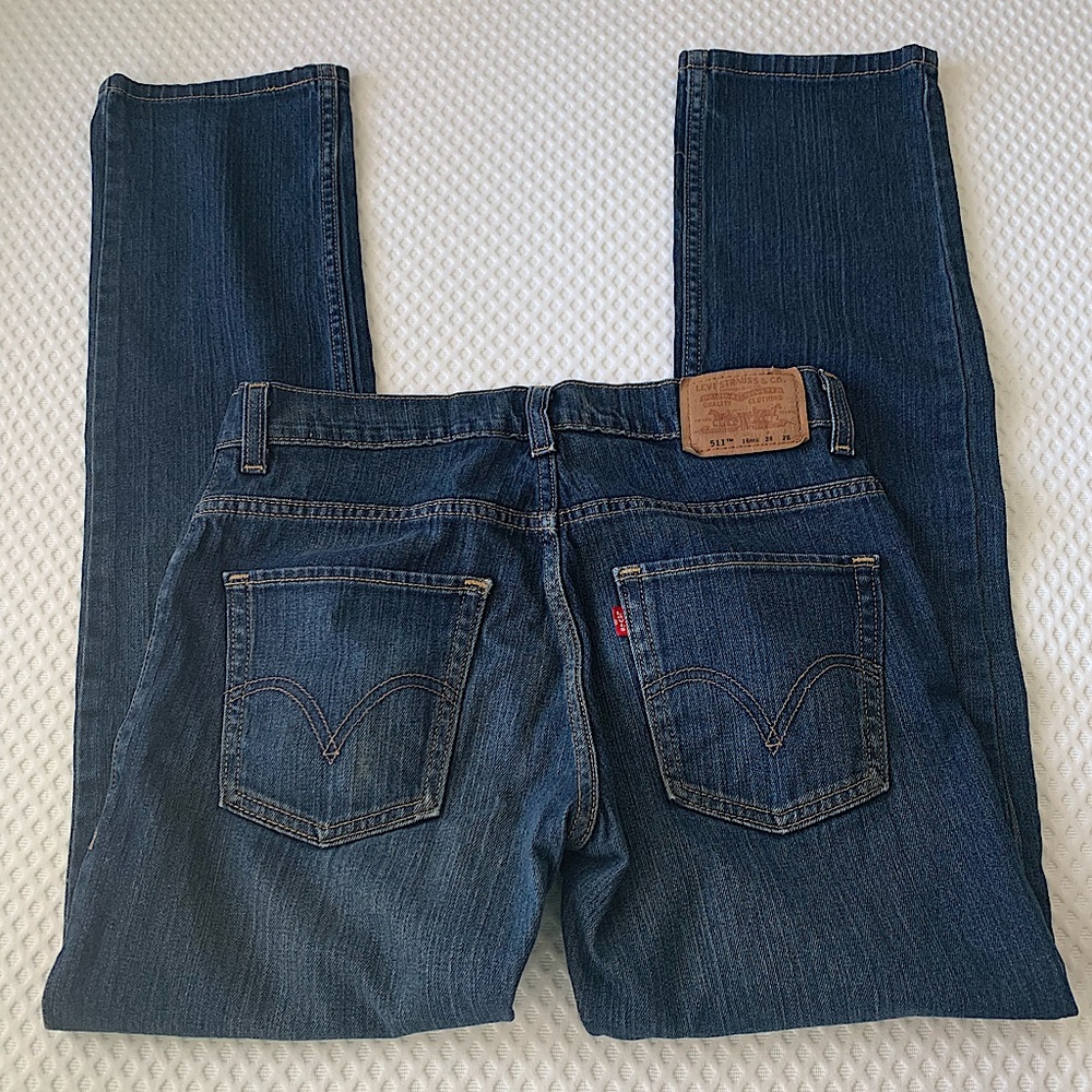 Levi’s Boys 511 Skinny Blue Jeans ~ Size 16